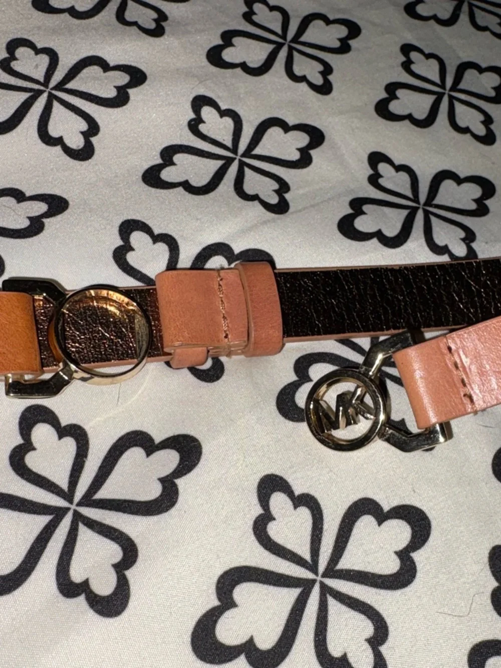 Michael Kors Tan and Gold Leather Belt - Picture 4 of 5